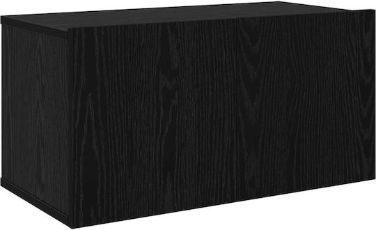 Living Room TV Unit Black Oak M120xW30xH30cm