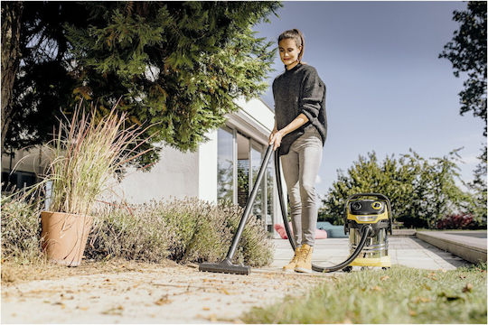 Karcher Wd3 Home S Прахосмукачка За Течности / Твърди 1000W с Пластмаса Контейнер 19лт