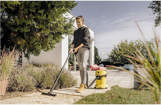 Karcher Wd3 Home S Прахосмукачка За Течности / Твърди 1000W с Пластмаса Контейнер 19лт
