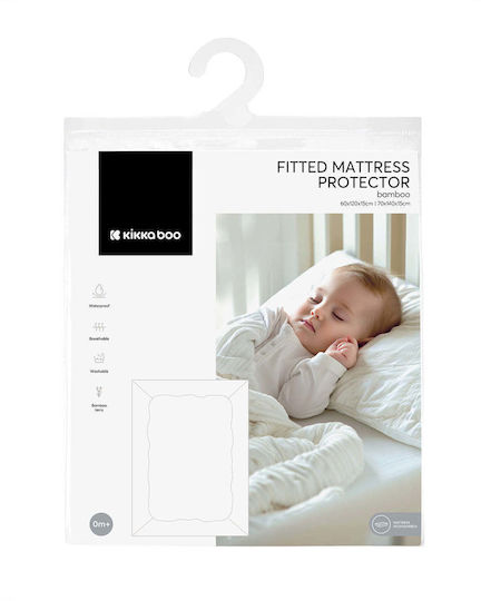 Kikka Boo Hedge Hugs Waterproof Baby Crib Mattress Protector Cotton with Border 70x140x15cm
