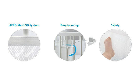 Aerosleep Mattress Protector 90x200 Βρεφικό Επίστρωμα Κούνιας με Φάσα 90x200εκ.