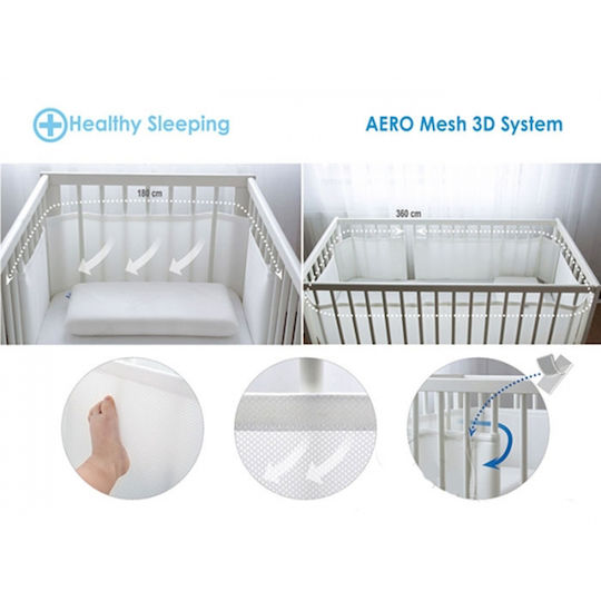Aerosleep Mattress Protector 90x200 Βρεφικό Επίστρωμα Κούνιας με Φάσα 90x200εκ.