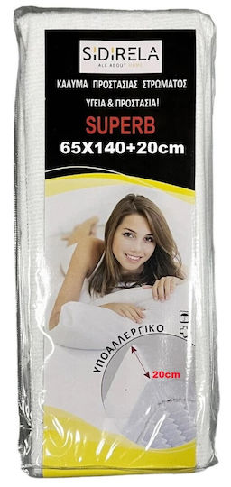 Sidirela Super Bebe Fitted Waterproof Crib Mattress Protector Cotton Terry Towel 65x140cm