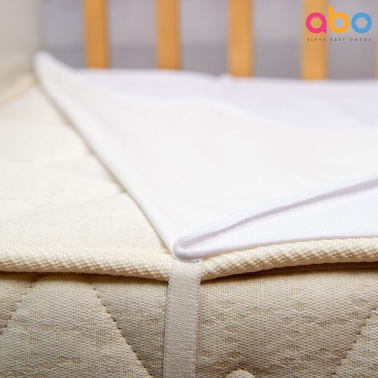 abo Waterproof Baby Mattress Protector with Elastic Straps 70x140x15cm