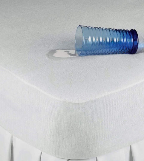 Borea Waterproof Baby Mattress Protector Cotton Terry Towel with Fitted Strip 70x140x25cm