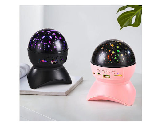 Verk Group Kids Projector Lamp with Star Projection Pink 13x11cm