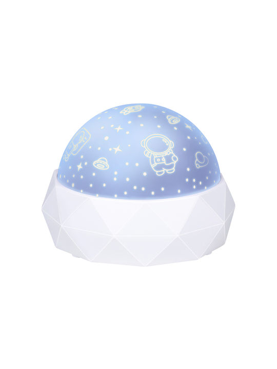 Grundig Led Kids Table Lamp Projector White 11.5x11.5x9cm
