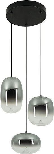 Zambelis Lights LED Κρεμαστό Φωτιστικό Γκρι 34x34εκ. Zambelis Lights LED Κρεμαστό Φωτιστικό Γκρι 34x34εκ.