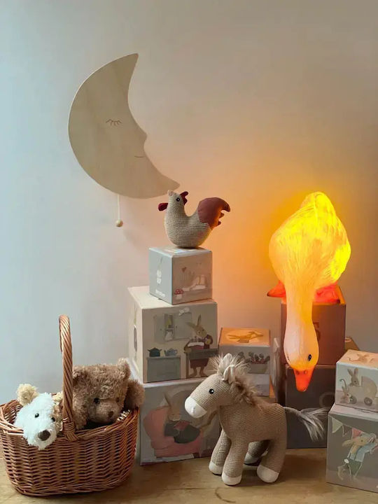 Egmont Led Kids Decorative Lamp Goose Bent White