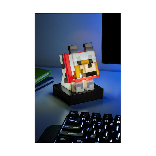 Minecraft Kids Decorative Lamp Red 3cm