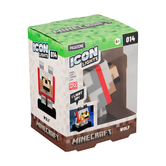 Minecraft Kids Decorative Lamp Red 3cm