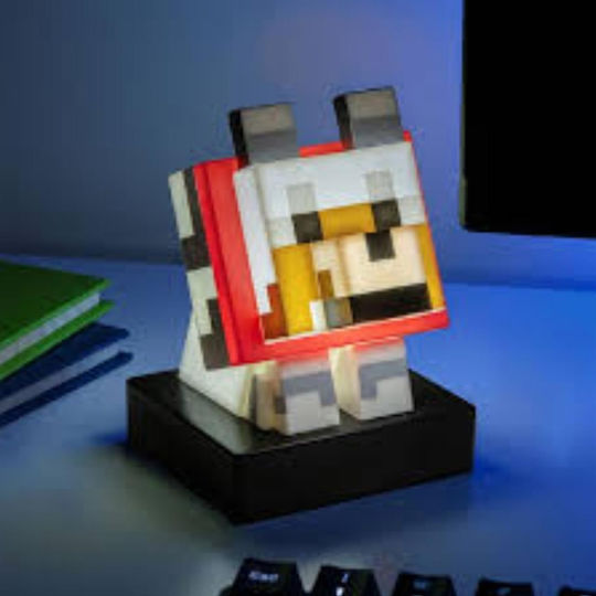Minecraft Kids Decorative Lamp Red 3cm