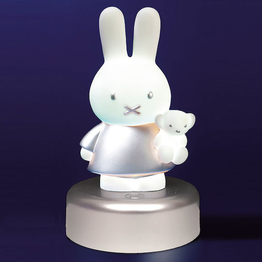 Miffy Led Παιδικό Διακοσμητικό Φωτιστικό Αφής Ασημί 16εκ.