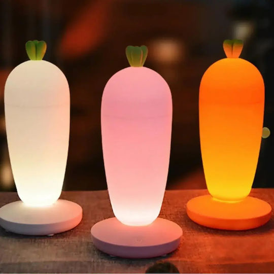 Lampă decorativă pentru copii Atingere Morcov Portocaliu