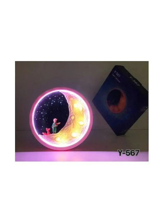 Lampă decorativă pentru copii Astronauți Roz 20x20x20εκ.