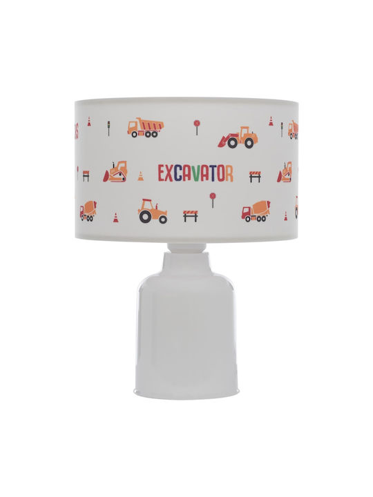HomeMarkt Kids Portable Lamp Elephant White 24x24x32εκ.