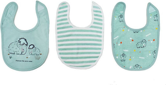 Dimcol Bavetă material textil cu autocolant Verde 5buc