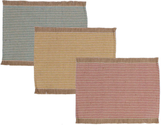Nef-Nef Homeware Wicker Placemat Lander Red 48x33cm
