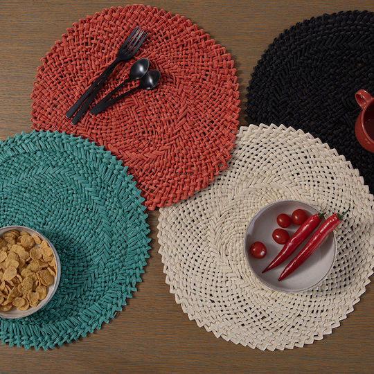 Nef-Nef Homeware Arenia Σουπλά Στρογγυλό Καφέ Nef-Nef Homeware Arenia Σουπλά Στρογγυλό Καφέ