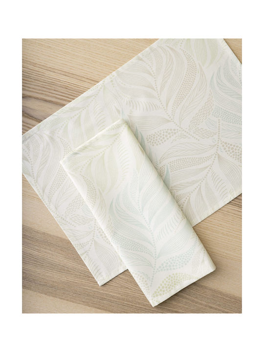 Nima Tropical Fabric Green Placemats 50x35cm 2 Pieces