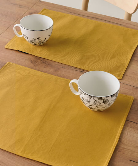 Kentia Текстилни Жълти Салфетки 45x33см 4 Бройки