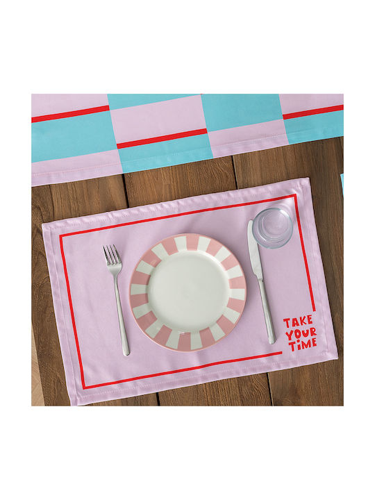 Palamaiki Stoff Tischsets Rosa 48x33cm