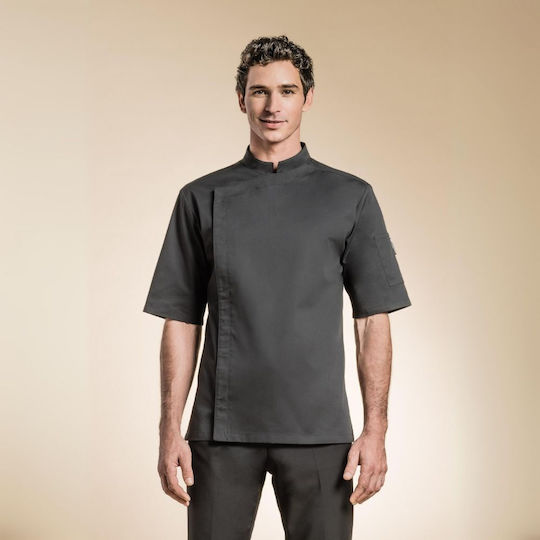 Clement Design Mantel Koch Unisex Schwarz mit Kurzärmelig Firenze