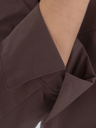 Giblor's Coat Chef Female Brown with Long Sleeve