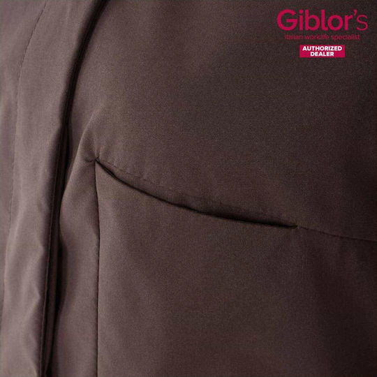 Giblor's Coat Chef Female Brown with Long Sleeve