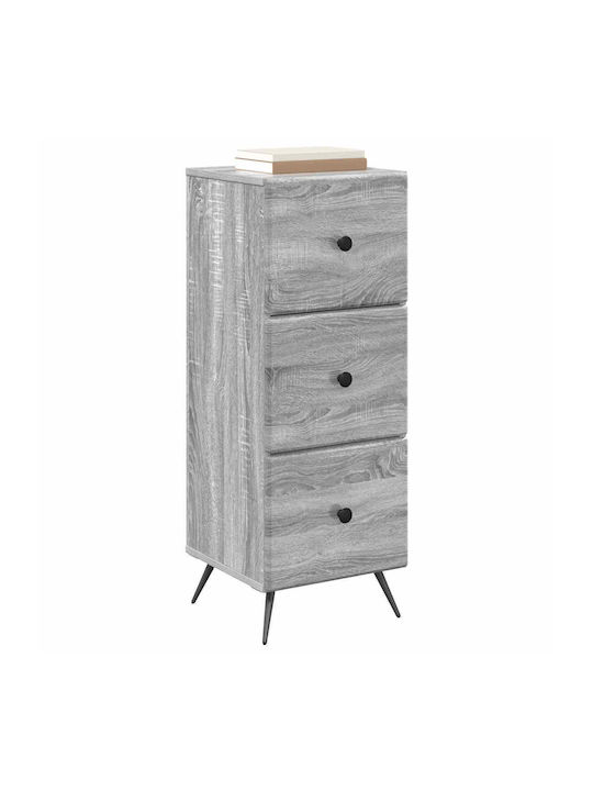 Wooden Storage Drawer Chest with 3 Drawers M33xW34.5xH90cm