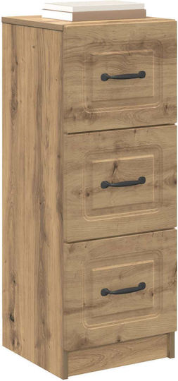 Comodă de Depozitare din Lemn cu 3 Sertare M33xL34.5xÎ87cm