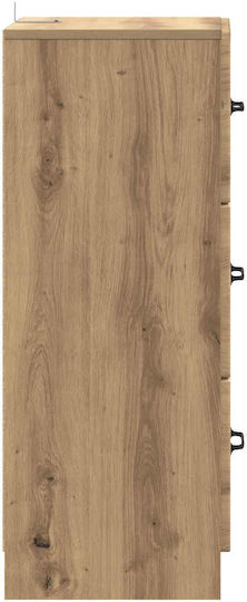 Comodă de Depozitare din Lemn cu 3 Sertare M33xL34.5xÎ87cm