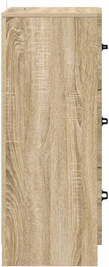 Sertar de Depozitare din Lemn cu 3 Sertare M33xL34.5xÎ87cm
