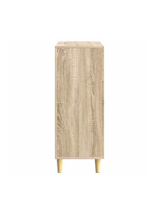 Wooden Storage Drawers with 3 Drawers L33xW34.5xH90cm