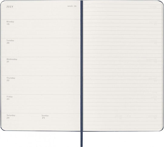 Moleskine Classic Planner 2026 2027 Weekly Notes 18 Month Blue Large 13x21 Hard Cover 8056999279783