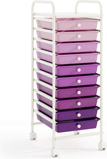 Costway Kleine Aufbewahrungsmöbel Schubladen M33xP37xH86cm
