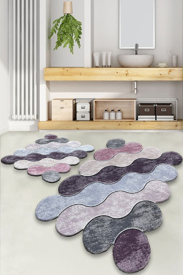 L'Εssentiel Maison Bath Mats Set Purple 2pcs