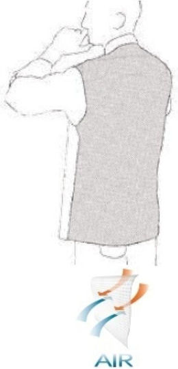 Egochef Coat Chef 100% Microfiber Black with Long Sleeve Ottavio