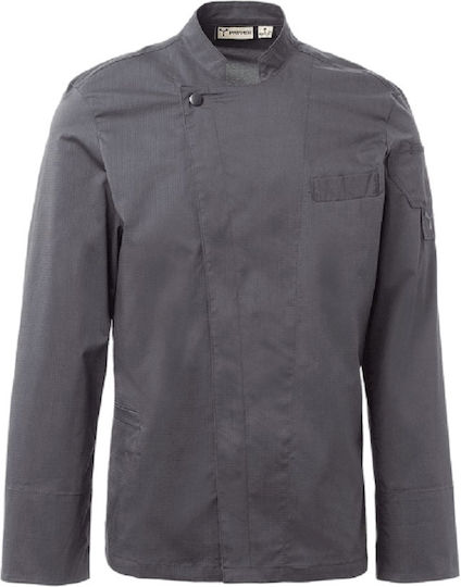 Payper Coat Chef 100% Cotton made Gray with Long Sleeve Elite Mesh
