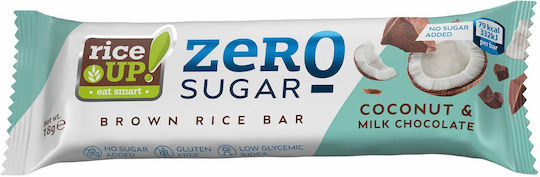 RiceUp Baton Energetic cu Ciocolată Neagră Fără Zahăr Adăugat 18g