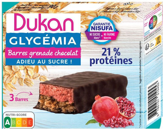 Dukan Riegel Hafer / Nüsse mit Granatapfel und Schokolade (1x90gr) 90gr