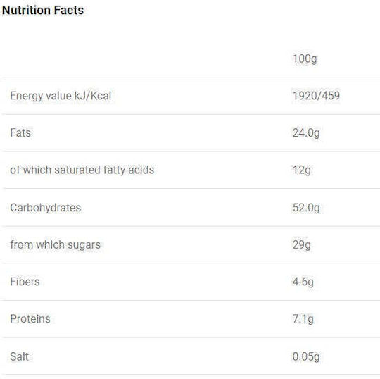 Fit Spo Флапджак Бар Ядки Енергия Овес Флапджак със Шоколад със Сухи Ядки и Плодове 12x100гр