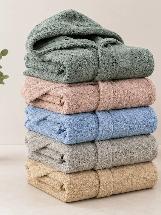 Astron Italy Bathrobe with Hood Grey 450gr/m²
