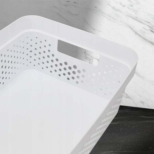 Curver Infinity Пластмаса Кутия за съхранение с капак Бял 36x27x14см 1бр