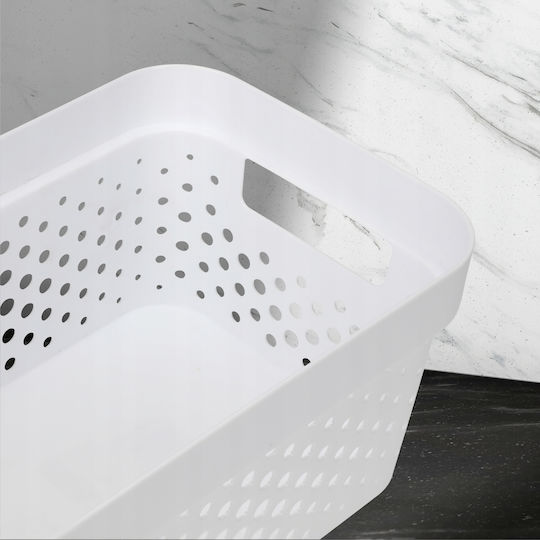 Curver Пластмаса Кутия за съхранение с капак Бял 27x19x12см 1бр
