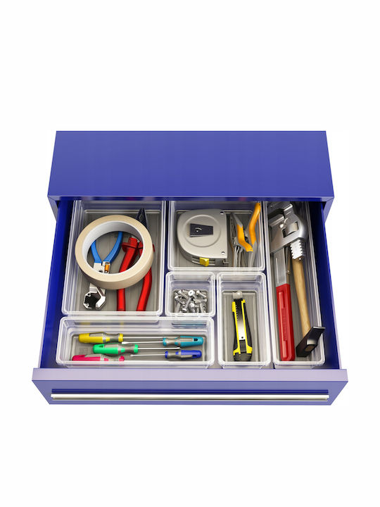 Kis Sistemo 7 Plastic Storage Box Transparent 22.5x15.5x5cm