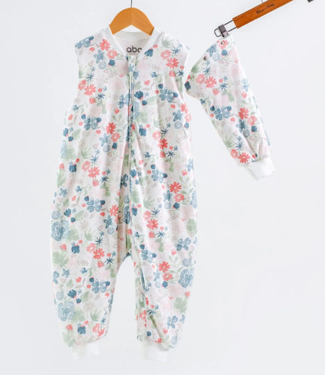 abo De primăvară Sac de dormit cu picioare 1 tog Flowers And Watermelon cu mâneci detașabile