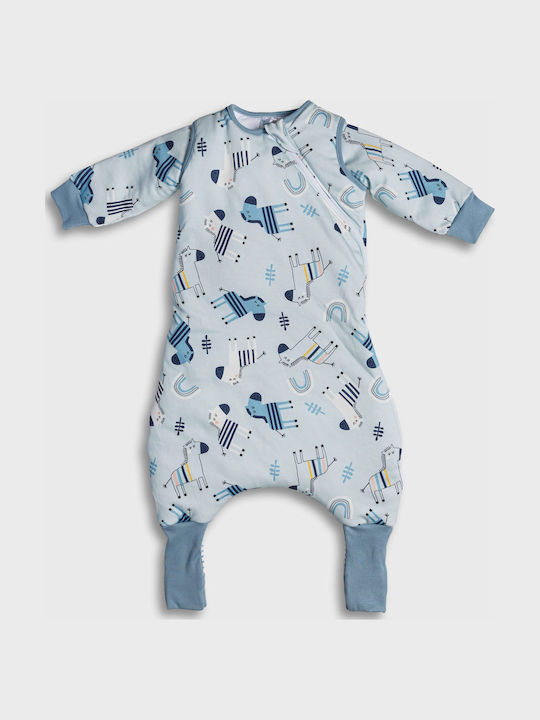 Tender Winter Sleeping Bag with Feet 2.5 Tog Sky Blue with Detachable Sleeves