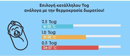 Tender Χειμερινός Υπνόσακος 2.5 tog Γκρι