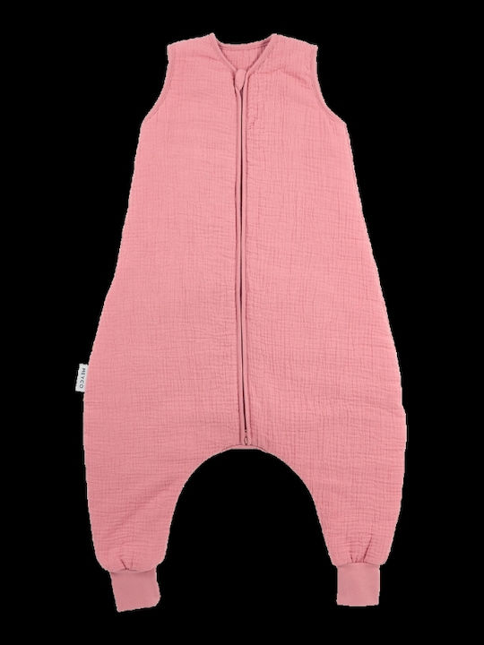 Meyco Winter Sleeping Bag with Feet Muslin Rose